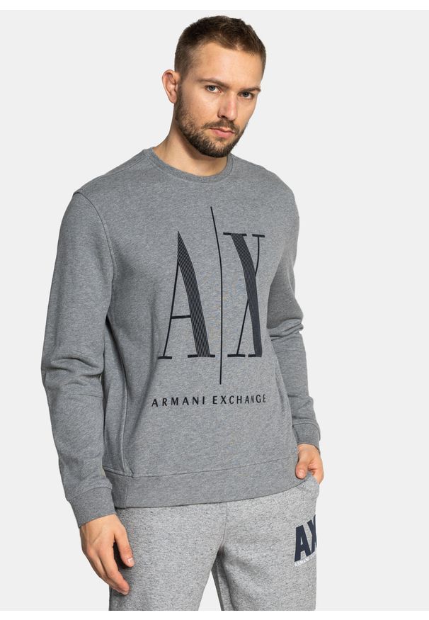 Bluza męska Armani Exchange (8NZMPD ZJ1ZZ 3930 ). Kolor: szary. Styl: sportowy