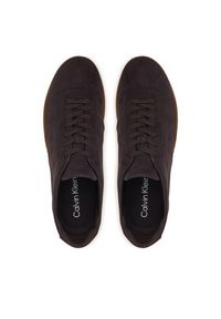 Calvin Klein Sneakersy Baller Sneaker Laceup HW0HW03263 Bordowy. Kolor: czerwony. Materiał: skóra, zamsz #4