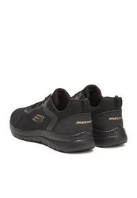 skechers - Skechers Sneakersy BOUNTIFUL 12607 BKRG Czarny. Kolor: czarny. Materiał: materiał #6