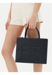 Elisabetta Franchi Torebka BS-09A-51E2-V460 Czarny. Kolor: czarny. Materiał: skórzane