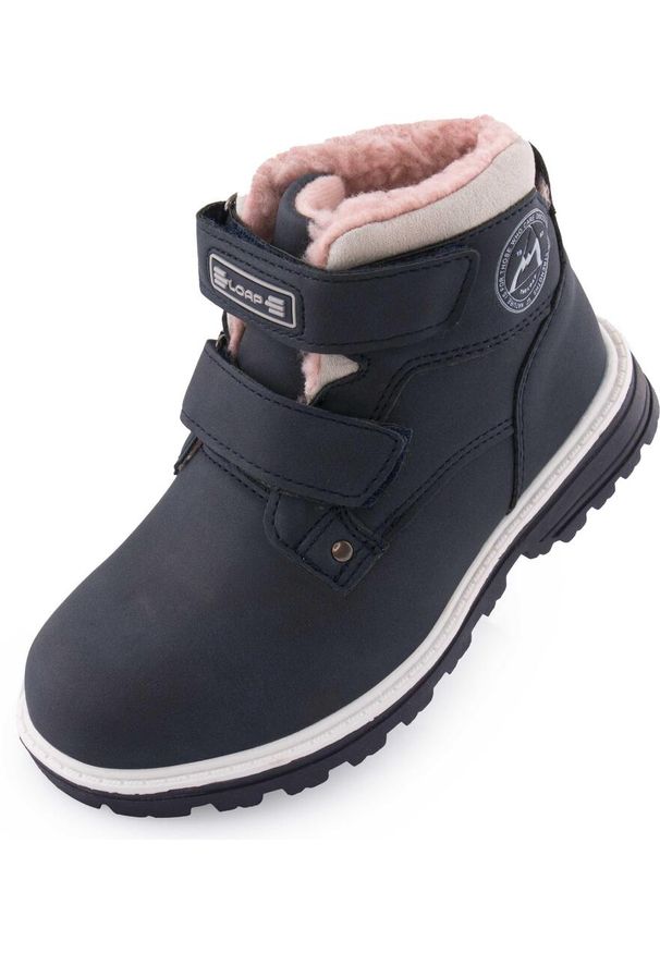 ALPINE PRO - Zimowe buty dziecięce Loap Sonor, rozmiar 32, wodoodporne. Kolor: niebieski. Materiał: materiał. Sezon: zima