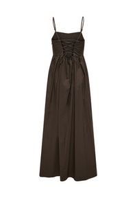 only - ONLY Sukienka letnia Likara 15371869 Brązowy ciemny Regular Fit. Kolor: brązowy. Materiał: bawełna. Sezon: lato #5