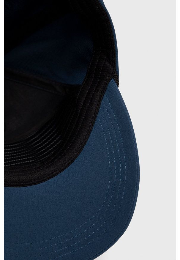 Lyle & Scott czapka z aplikacją. Kolor: niebieski. Materiał: materiał, tkanina. Wzór: aplikacja
