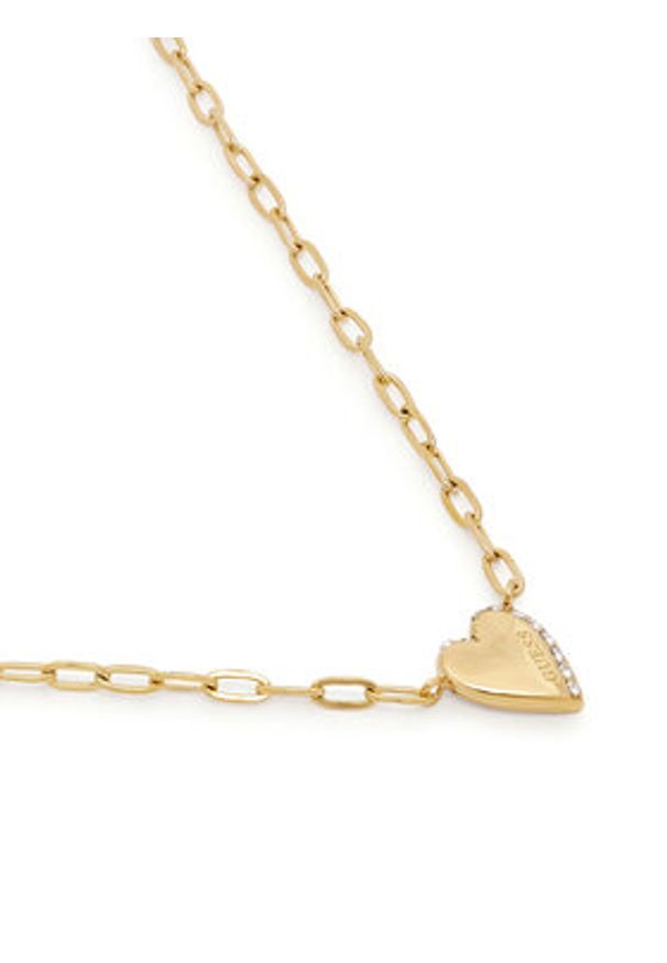 Guess Naszyjnik JUBN06 087JW Złoty. Materiał: metalowe. Kolor: złoty