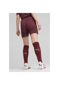 Puma - Szorty młodzieżowe Manchester City 24/25 PUMA Dark Jasper Red. Kolor: czerwony. Sport: piłka nożna