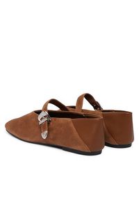 Tommy Jeans Baleriny Tjw Ballerina Suede EN0EN03067 Brązowy. Kolor: brązowy. Materiał: zamsz, skóra #5