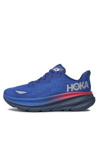 HOKA - Hoka Buty do biegania Clifton 9 Wide Gtx GORE-TEX 1141490 Granatowy. Kolor: niebieski. Materiał: materiał. Technologia: Gore-Tex