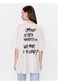 Guess T-Shirt W3YI15 K9RM1 Fioletowy Oversize. Kolor: fioletowy. Materiał: bawełna #5
