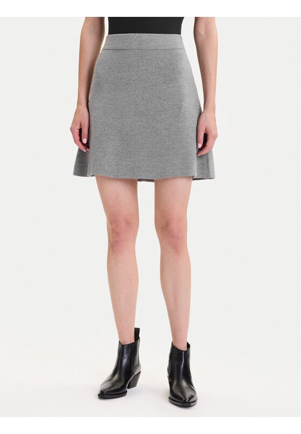 Vero Moda Spódnica mini Saba 10325944 Szary Regular Fit. Kolor: szary. Materiał: syntetyk