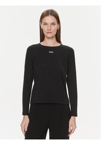 BOSS - Boss Koszulka piżamowa 50510326 Czarny Regular Fit. Kolor: czarny. Materiał: bawełna #1