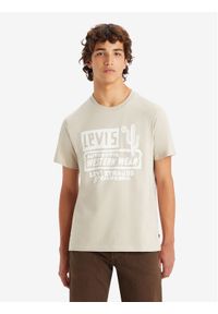 Levi's® T-Shirt Graphic 22491-1490 Beżowy Standard Fit. Kolor: beżowy. Materiał: bawełna