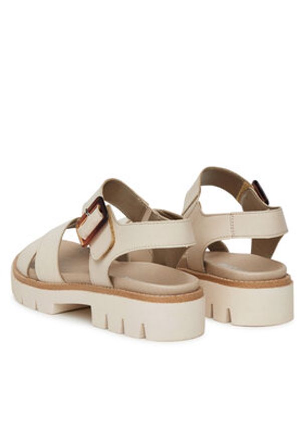 Remonte Sandały D7950-60 Beżowy. Kolor: beżowy. Materiał: skóra