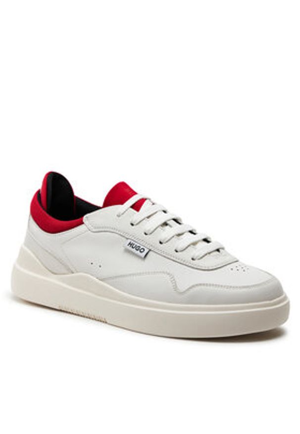 Hugo Sneakersy 50516931 Beżowy. Kolor: beżowy. Materiał: skóra