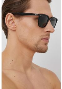 Ray-Ban Okulary przeciwsłoneczne kolor czarny. Kolor: czarny
