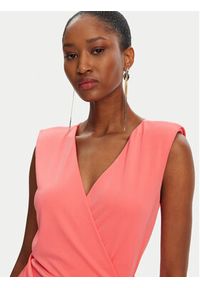 Patrizia Pepe Sukienka koktajlowa 2A2918/J280-R854 Koralowy Regular Fit. Kolor: pomarańczowy. Materiał: syntetyk. Styl: wizytowy #3