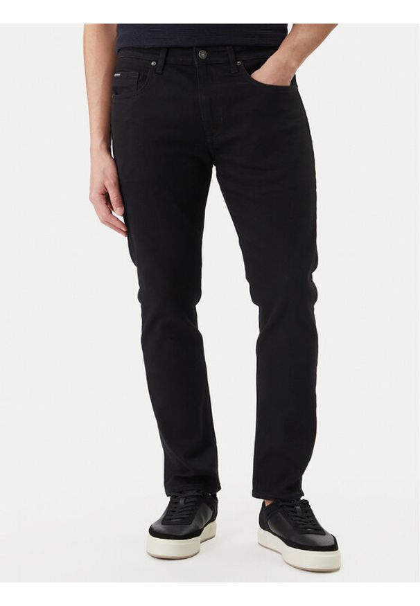 Guess Jeans Jeansy M5YA1C D6311 Czarny Slim Fit. Kolor: czarny
