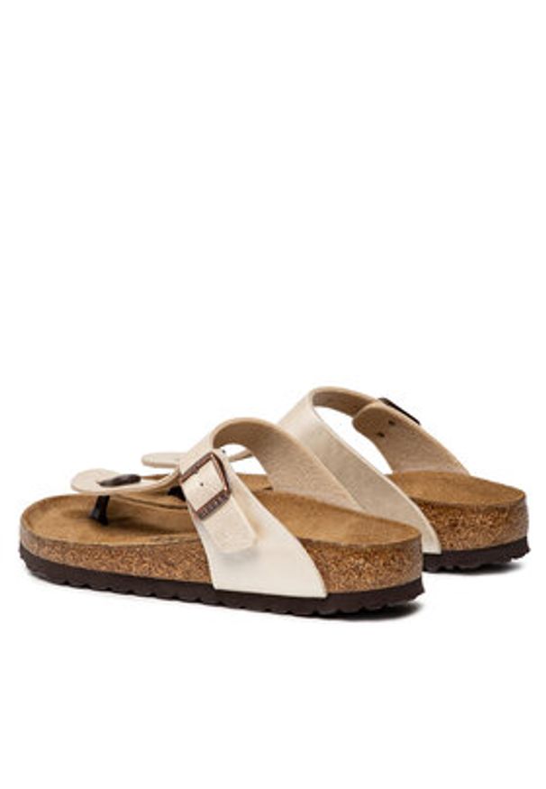 Birkenstock Japonki Gizeh Bs 943873 Biały. Kolor: biały. Materiał: skóra