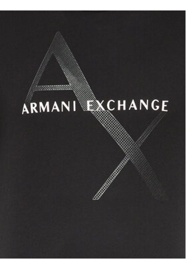 Armani Exchange T-Shirt 8NZT76 Z8H4Z 1200 Czarny Regular Fit. Kolor: czarny. Materiał: bawełna