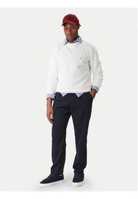 TOMMY HILFIGER - Tommy Hilfiger Bluza Essential MW0MW37232 Biały Regular Fit. Kolor: biały. Materiał: syntetyk, bawełna #3