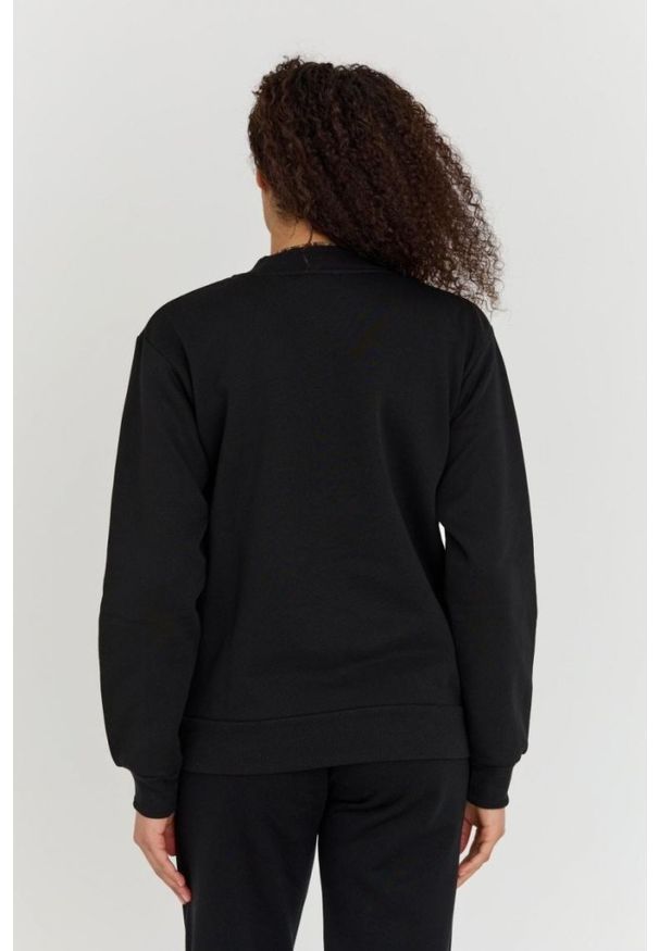 Emporio Armani - EMPORIO ARMANI Czarny damski komplet bluza i spodnie, Rozmiar S. Kolor: czarny. Materiał: dresówka, bawełna