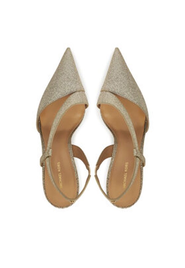 MICHAEL Michael Kors Szpilki Jaida 40S5JDMP1M Złoty. Kolor: złoty. Materiał: skóra. Obcas: na szpilce