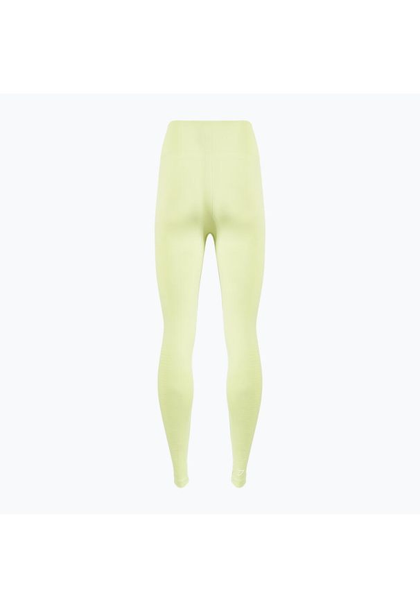 GYM SHARK - Legginsy treningowe damskie Gymshark Vital Seamless. Kolor: żółty