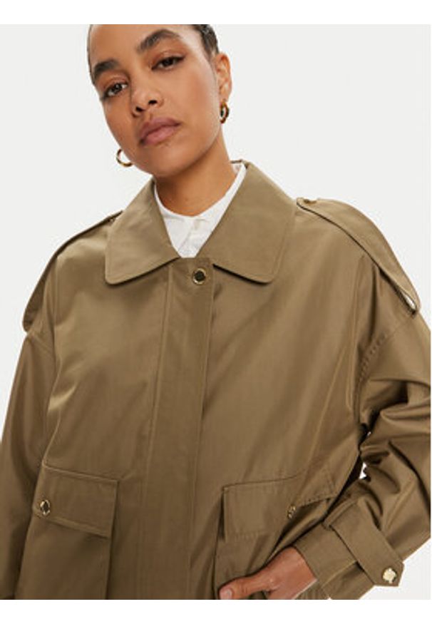 Pinko Kurtka przejściowa Polidora 103150 A1PR Zielony Regular Fit. Kolor: zielony. Materiał: bawełna, syntetyk