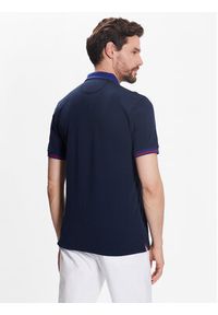 La Martina Polo VMP005 PK001 Granatowy Slim Fit. Typ kołnierza: polo. Kolor: niebieski. Materiał: bawełna #3