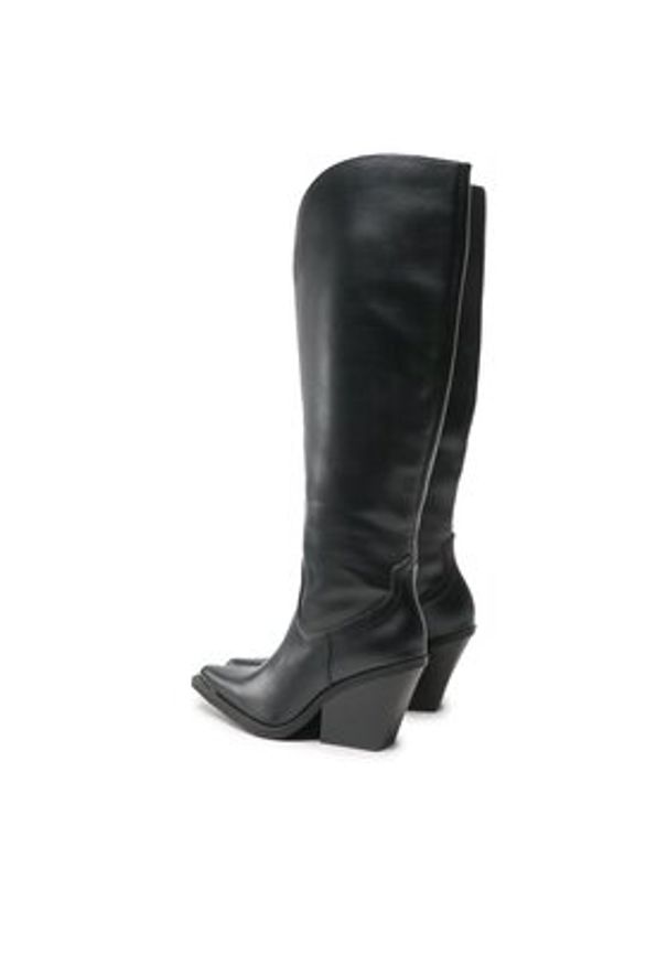 Jenny Fairy Kozaki LS5841-03 Czarny. Kolor: czarny. Materiał: skóra