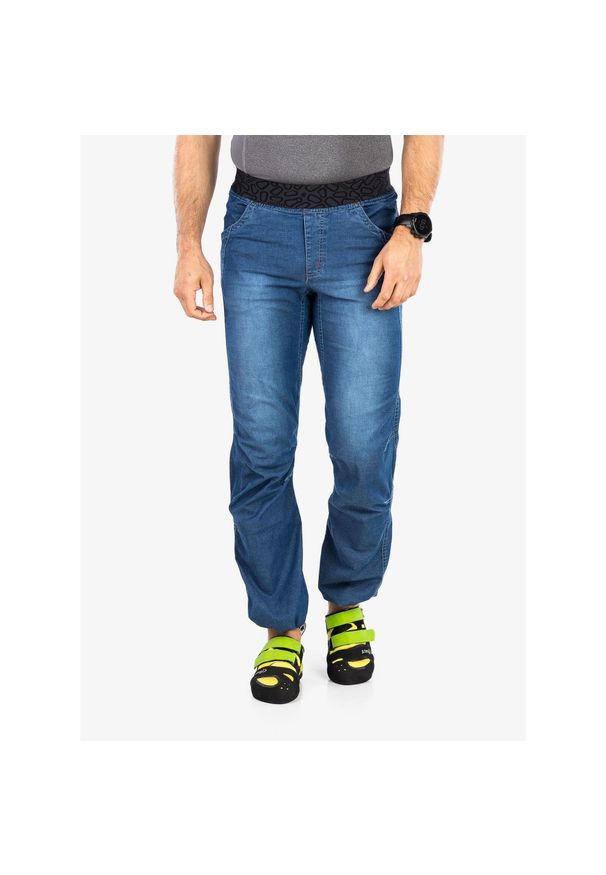 OCUN - Spodnie wspinaczkowe męskie Ocun Mania Jeans. Kolor: niebieski. Materiał: jeans