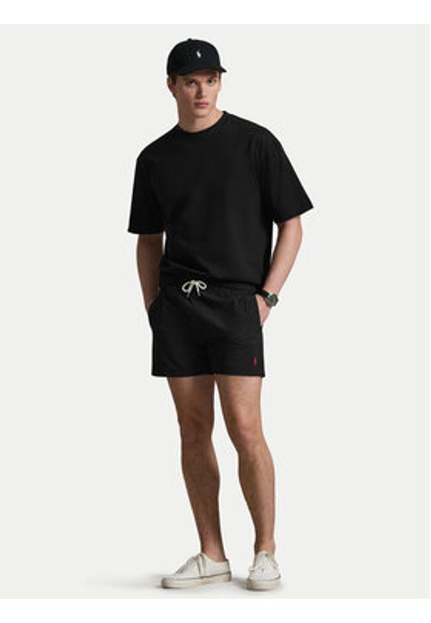 Polo Ralph Lauren Szorty kąpielowe 710B16721010 Czarny Slim Fit. Kolor: czarny. Materiał: syntetyk