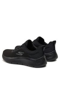 skechers - Skechers Sneakersy Go Walk Flex 124952/BBK Czarny. Kolor: czarny. Materiał: materiał #5