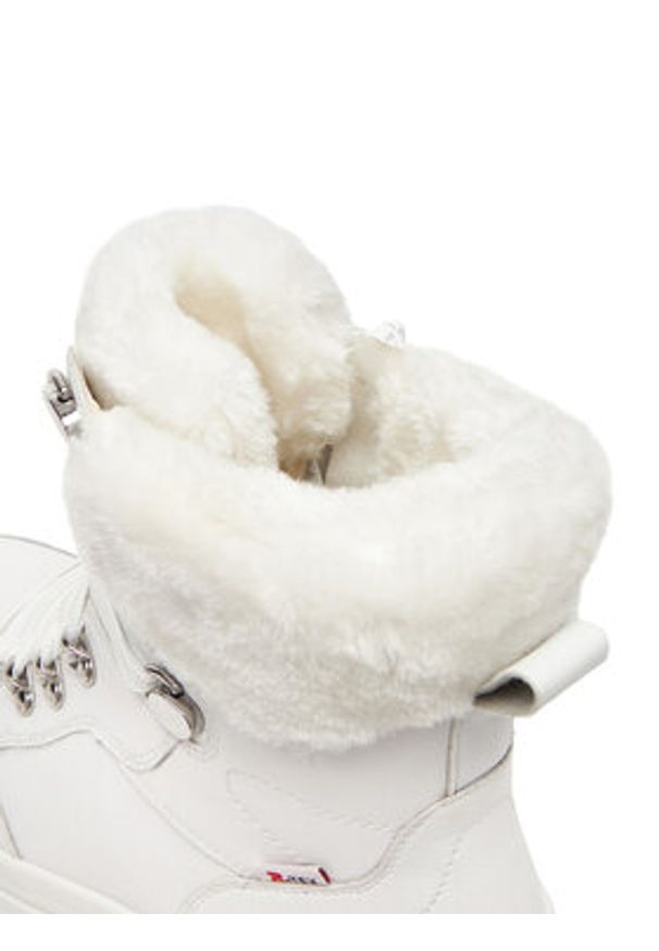 Rieker Trzewiki CEO-W2174-80 Biały. Kolor: biały. Materiał: syntetyk, skóra