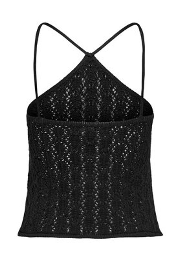 only - ONLY Top Noella 15352137 Czarny Regular Fit. Kolor: czarny. Materiał: syntetyk