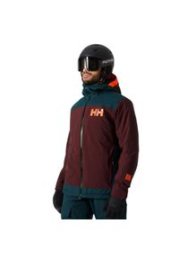 Kurtka Narciarska męska Helly Hansen Powdreamer 2.0 Jacket Hickory. Kolor: czerwony. Sport: narciarstwo