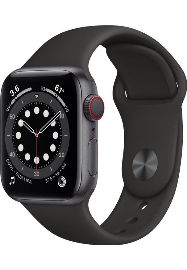 APPLE - Smartwatch Apple Watch Series 6 GPS + Cellular 40mm Gray Alu Black Sport Czarny (M06P3WB/A). Rodzaj zegarka: smartwatch. Kolor: czarny. Styl: sportowy