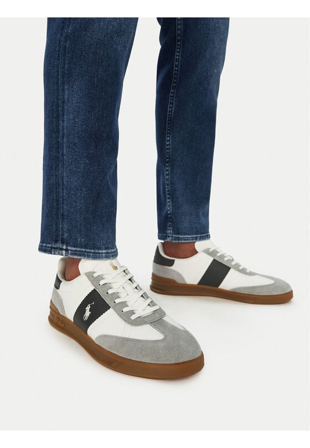 Polo Ralph Lauren Sneakersy 809956119002 Biały. Kolor: biały. Materiał: skóra