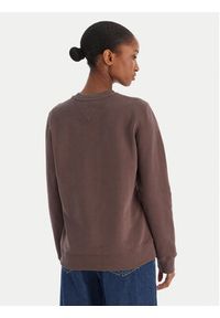 Tommy Jeans Bluza Essential DW0DW21922 Brązowy Regular Fit. Kolor: brązowy. Materiał: bawełna #4