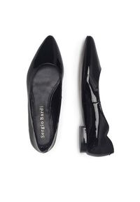 Sergio Bardi Baleriny WFA1572-18Z-SB Czarny. Kolor: czarny. Materiał: lakier, skóra #3