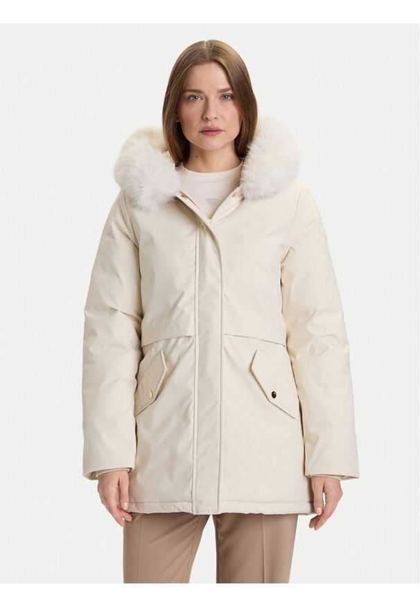 Rinascimento Kurtka zimowa CFC0122158003 Écru Regular Fit. Materiał: syntetyk. Sezon: zima