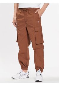 Champion Spodnie dresowe 218739 Brązowy Regular Fit. Kolor: brązowy. Materiał: dresówka, bawełna #1