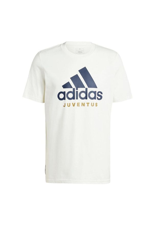 Adidas - Koszulka Juventus Seasonal Graphic. Kolor: biały. Materiał: dzianina. Sport: piłka nożna