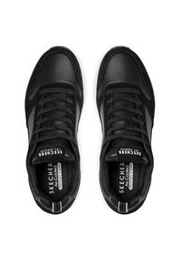 skechers - Skechers Sneakersy Stacre 52468/BKW Czarny. Kolor: czarny. Materiał: skóra #3