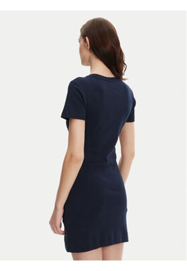 TOMMY HILFIGER - Tommy Hilfiger Sukienka codzienna New Cody WW0WW42721 Granatowy Slim Fit. Okazja: na co dzień. Kolor: niebieski. Materiał: bawełna. Typ sukienki: proste. Styl: casual