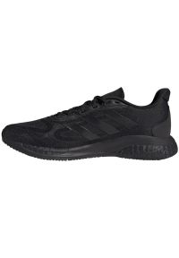 Adidas - Buty do biegania adidas SuperNova+ M H04487 czarne. Kolor: czarny. Materiał: materiał, guma. Szerokość cholewki: normalna. Sezon: wiosna. Sport: bieganie