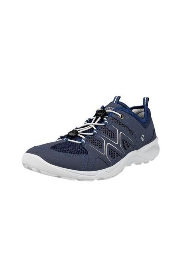 ecco - Buty do chodzenia damskie Ecco Terracruise. Kolor: niebieski. Materiał: materiał, syntetyk. Szerokość cholewki: normalna. Sport: turystyka piesza