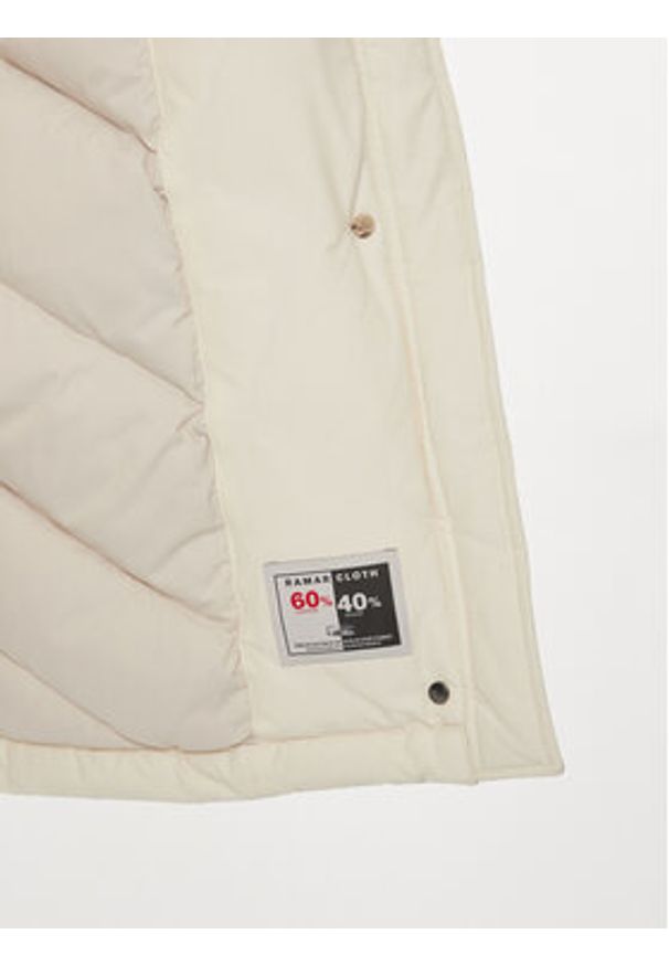 Woolrich Kurtka puchowa Arctic Raccoon CFWWOU0538FRUT0001 Écru Regular Fit. Materiał: bawełna
