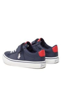 Polo Ralph Lauren Sneakersy RF104286 S Granatowy. Kolor: niebieski. Materiał: skóra
