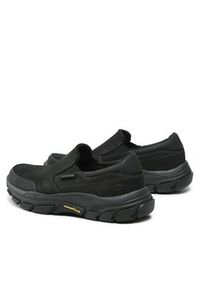 skechers - Skechers Półbuty Calum 204480/BBK Czarny. Kolor: czarny. Materiał: zamsz, skóra #4