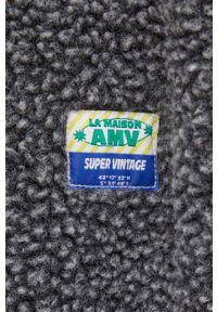 AMERICAN VINTAGE - American Vintage bluza damska kolor szary z aplikacją. Kolor: szary. Długość rękawa: długi rękaw. Długość: długie. Wzór: aplikacja. Styl: vintage #2